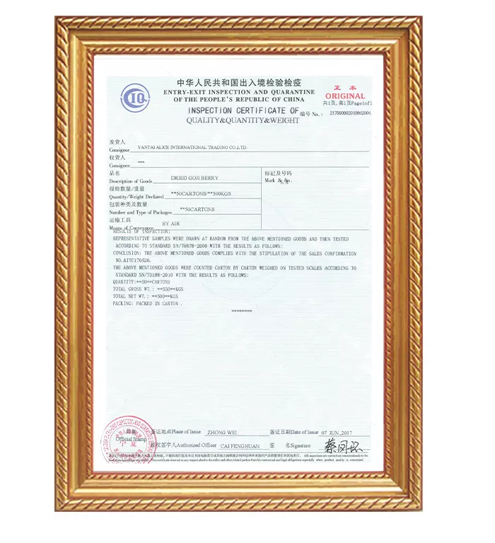 QUALITY&QUANTITY CERT