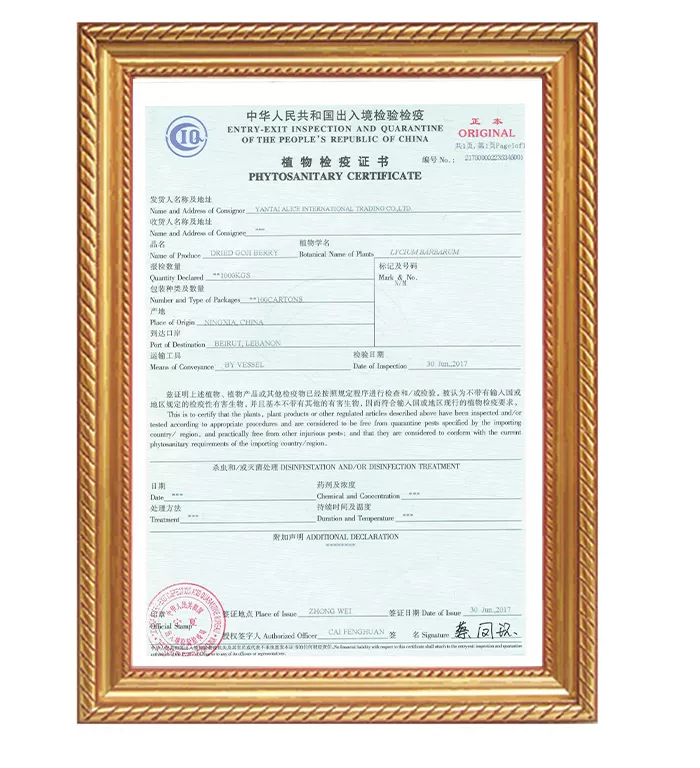 PHYTO CERT-GOJI BERRY
